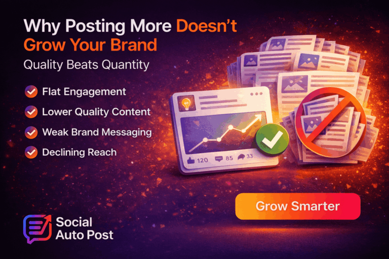 Social Media Strategy: Why Posting More Doesn’t Grow Your Brand