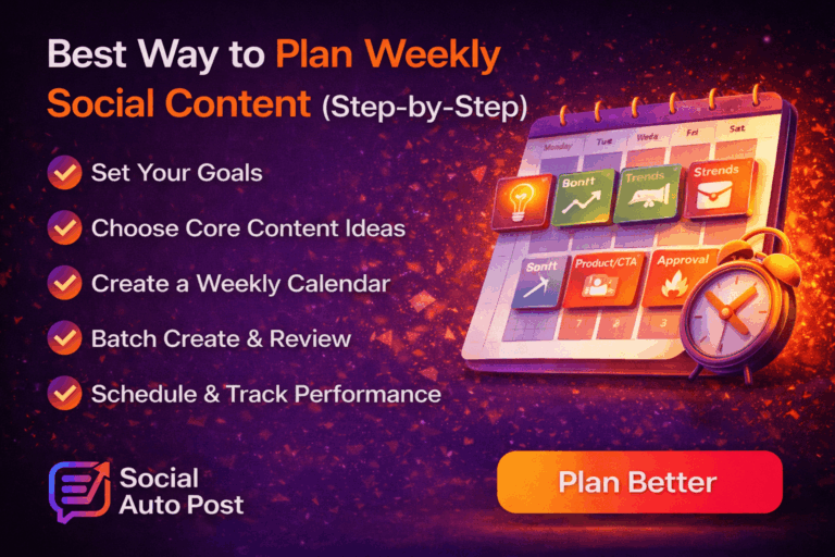 Social Media Planning: Weekly Content Strategy Guide