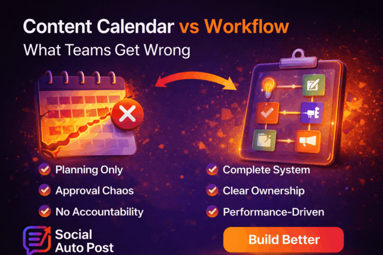 Content Calendar vs Workflow: What Teams Get Wrong