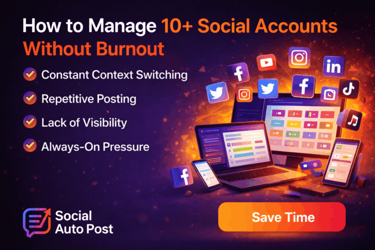 Manage Multiple Social Accounts: How to Scale Without Burnout