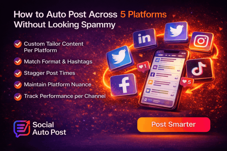 Auto Post Social Media Without Looking Spammy (2026 Guide)