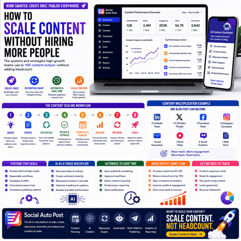 Content Scaling: How to Scale Content Without Hiring More People in 2026
