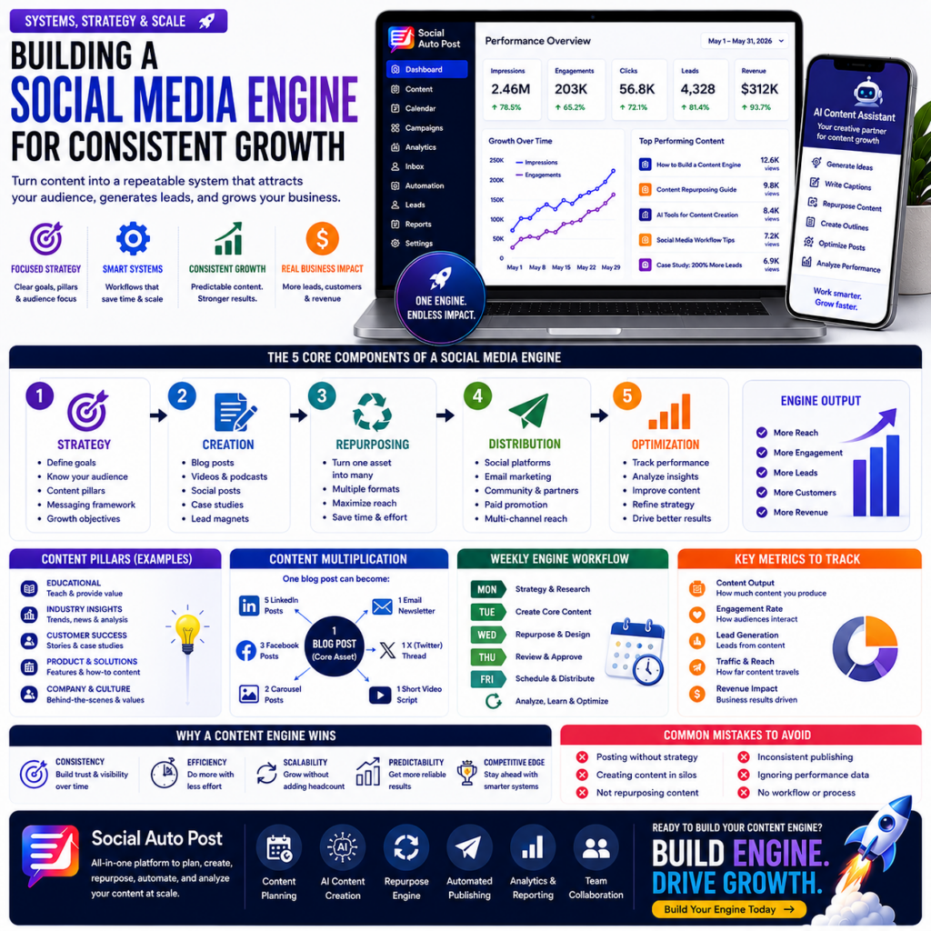 Content Engine for Consistent Social Media Growth