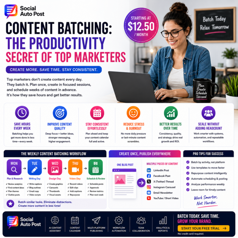 Content Batching: The Ultimate Productivity Strategy for Marketers