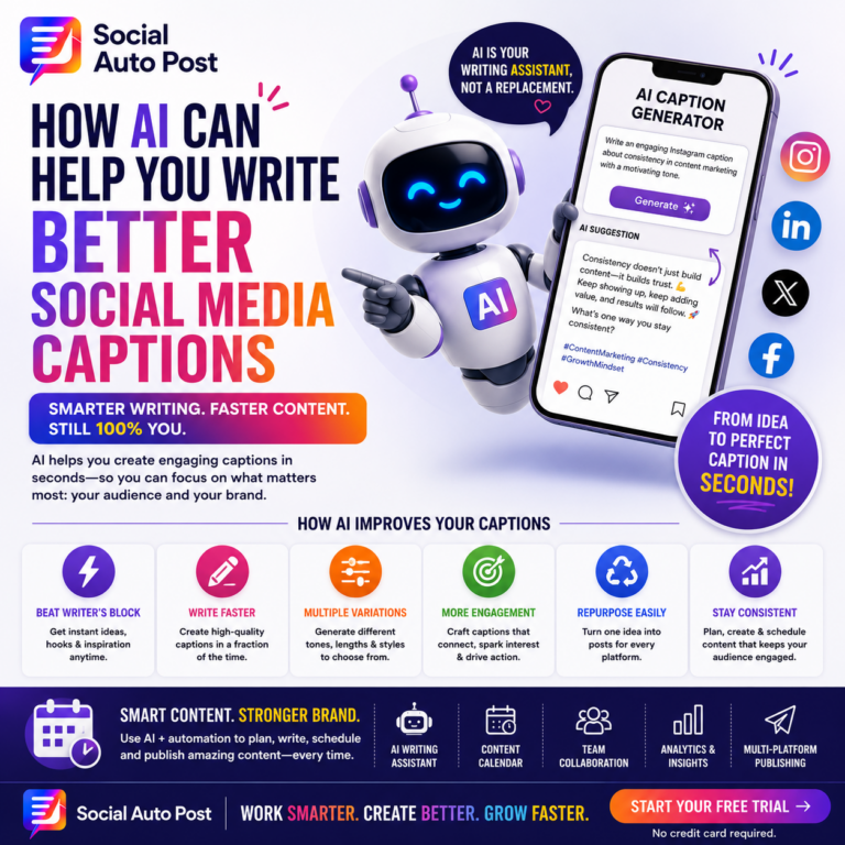 AI Social Media Captions: How to Write Better Captions Faster